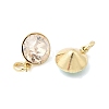 Brass Glass Pendants KK-K375-25G-2