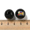 Printed Wood European Beads WOOD-L020-D05-3