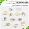 DICOSMETIC 32Pcs 4 Style Alloy Stud Earring Findings FIND-DC0001-98-4