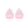 Transparent Spray Painted Glass Charms GLAA-S190-020A-05-2