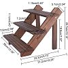 DIY 3 Tier Wooden Display Riser Kit ODIS-WH0029-25B-4