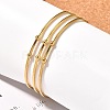 Fashion 304 Stainless Steel Cuff Bangles Torque Bangles BJEW-H473-01G-8