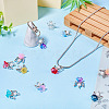 10Pcs Alloy Glass Pendants PALLOY-TAC0150-7