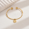 Stainless Steel Charm Bangles DX7193-1