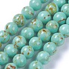 Synthetic Turquoise Beads Strands G-E525-6mm-19-1