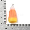 Halloween Opaque Resin Pendants RESI-C049-01-3