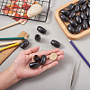 Dyed Barrel Natural Wood Beads WOOD-CD0001-11-5