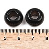 Natural Silver Obsidian European Beads G-G740-14x8mm-44-3