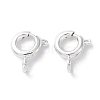 Rack Plating Brass Spring Ring Clasps KK-F090-22S-1