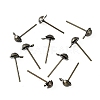 Iron Stud Earring Findings IFIN-F136-4mm-08AB-3