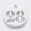Non-Tarnish 304 Stainless Steel Pendants STAS-F233-28-P-1