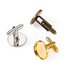 36Pcs 3 Colors Brass Cufflinks KK-PJ0001-17-2