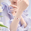 300Pcs 4 Style ABS Plastic Imitation Pearl Beads KY-SZ0001-40-7