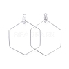 Tarnish Resistant 304 Stainless Steel Wire Pendants STAS-L238-075P-2