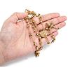 Men's Rosary Bead Necklace with Crucifix Cross NJEW-I011-6mm-08-6