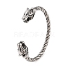 Viking 304 Stainless Steel Open Cuff Bangles for Men BJEW-U001-07C-G-1