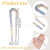 12Pcs 12 Colors Acrylic Hair Forks AJEW-GO0001-58-2