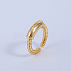 Spiral Pattern Brass Cuff Rings IL9940-1