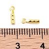 Rack Plating Brass Folding Crimp Ends X-KK-P274-03G-3