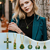 6Pcs Brass Chains Necklaces NJEW-OC00007-5