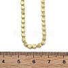 Brass Flat Ball Chain Necklaces for Women X-NJEW-U035-01G-5