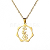 Stainless Steel Pendant Necklace PW-WG26640-01-1