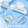 Acrylic Claw Hair Clips OHAR-WH0001-26-3