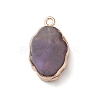 Natural Amethyst Pendants G-K333-01D-3