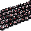 Handmade Millefiori Glass Bead Strands LAMP-J035-8mm-19-1