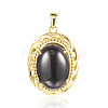 Natural Black Agate Jewelry Sets SJEW-E309-03G-5