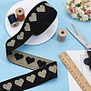 5 Yards Flat Polyester Jacquard Elastic Band EC-PH0001-31B-4