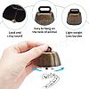 Retro Iron Bell Pendants IFIN-NB0001-28-2