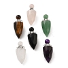 Natural Mixed Stone Openable Perfume Bottle Pendants G-F754-02P-1