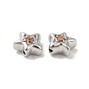 Brass Cubic Zirconia Beads KK-Q773-01P-05-2