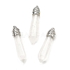 Glass Big Pointed Pendants GLAA-XCP0001-66-1