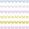 48Pcs 6 Colors Electroplate Acrylic Pendants PACR-FH0001-04-1