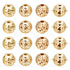 32Pcs 4 Style Alloy Hollow Beads PALLOY-BBC0001-07-1