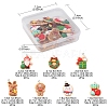 14Pcs 7 Styles Christmas Theme Opaque Resin Pendants FIND-FS0001-51-5