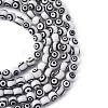 Handmade Evil Eye Lampwork Round Bead Strands LAMP-L055-6mm-3