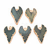 Natural Agate Pendants G-N326-122-4