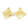 Ion Plating(IP) 304 Stainless Steel Stud Earrings for Women EJEW-A049-12G-1