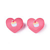 Transparent Printed Acrylic Beads MACR-S373-124-H08-3