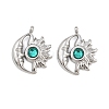 304 Stainless Steel Rhinestone Pendants STAS-Z166-24P-05-1