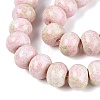 Opaque Baking Paint Glass Beads Strands GLAA-Q110-03A-02-3