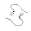 316 Surgical Stainless Steel Earring Hooks STAS-P220-13P-2