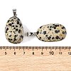 Natural Dalmatian Jasper Tumbled Stone Pendants GG-K002-06L-3
