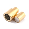 Ion Plating(IP) 304 Stainless Steel Magnetic Clasps with Glue-in Ends STAS-F276-04G-3
