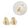 Flower Brass Bead Tips KK-M326-10G-1