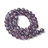 Natural Amethyst Beads Strands X-G-M445-8MM-01B-4