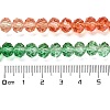 Transparent Painted Glass Beads Strands X1-DGLA-A034-T6mm-A04-3
